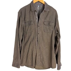 Kuhl Men's Long Sleeve Button Up Shirt Gray XL Outdoor Casual Work